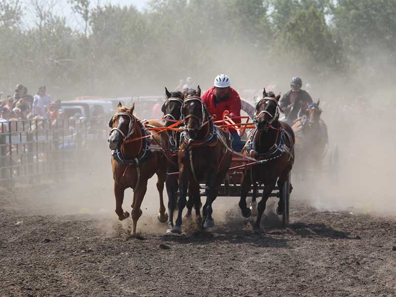 Racing at Elkhorn Elks Western Weekend, Elkhorn, Manitoba