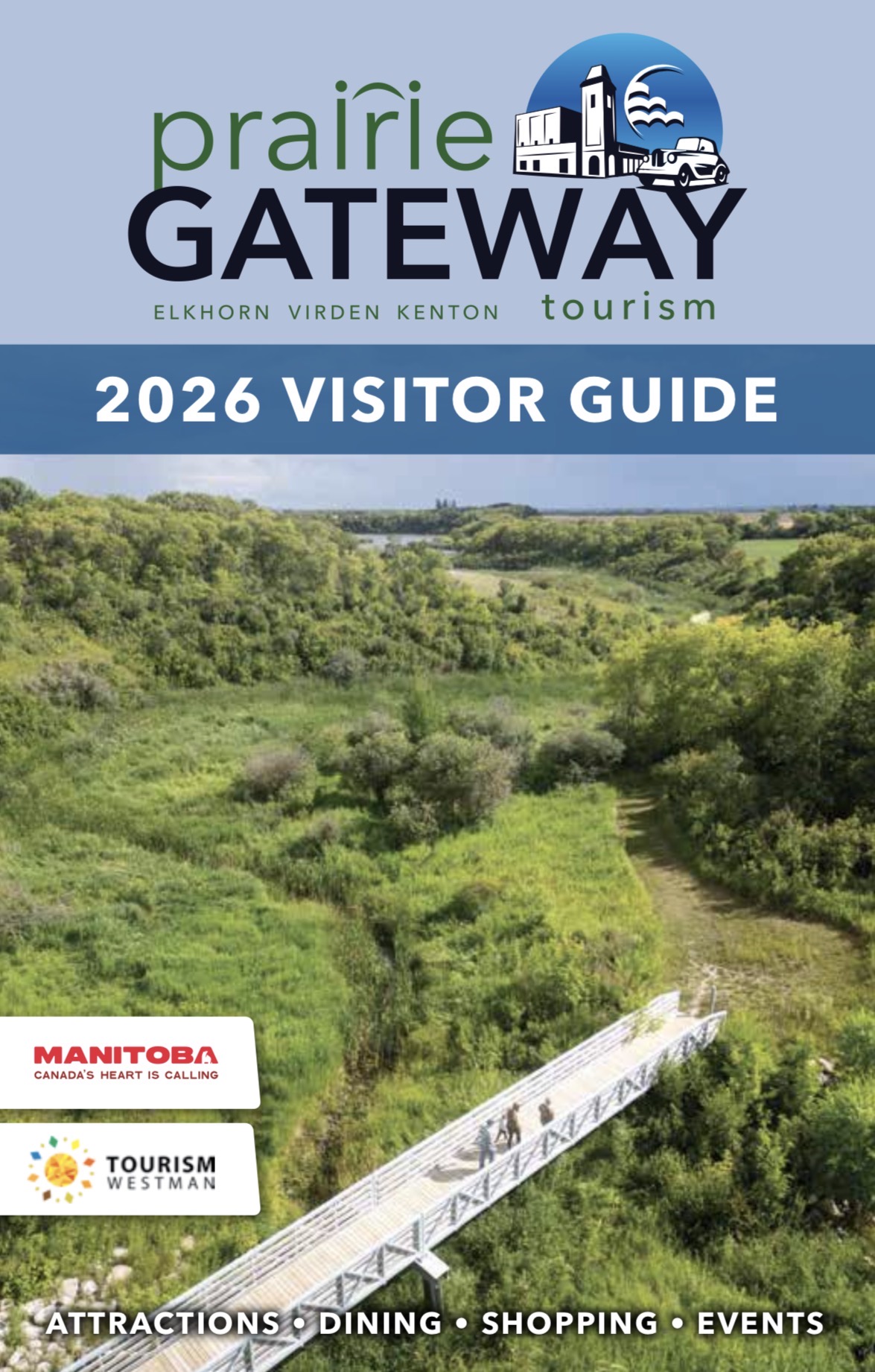 Screenshot Cover of the 2025 Prairie Gateway Tourism Guide